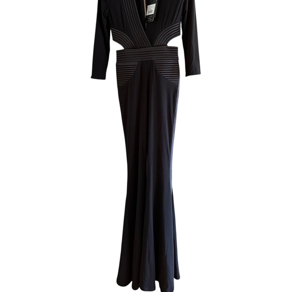 ZHIVAGO Go Your Own Way Flare Jumpsuit Black 2 NWT - Picture 6 of 11